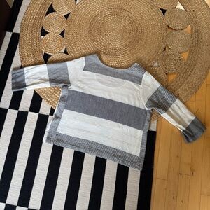 Ace & Jig Black and White Striped Shirt